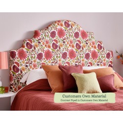 Euro King Headboard Cardigan Customers Own Material Contrast Piped COM