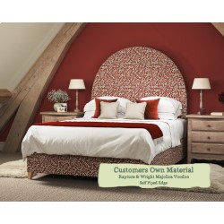 Euro King Headboard Mousa Rapture & Wright Majolica Voodoo Contrast Piped Self Piped