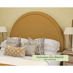 Euro King Headboard Shuna Customers Own Material Back Tacked Edge