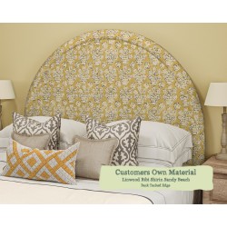 Euro King Headboard Shuna Linwood Bibi Shirin Sandy Beach Back Tacked Edge