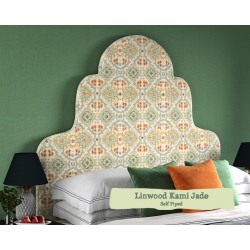 Euro King Headboard Eigg Linwood Kami Jade Self Piped