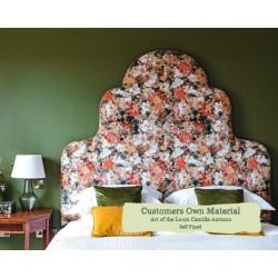 Euro King Headboard Art of the Loom Camille Autumn Self Piped