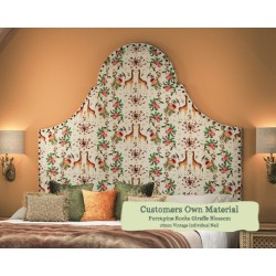 Euro King Headboard Rum Porcupine Rocks Giraffe Blossom 16mm Vintage Individual Nail