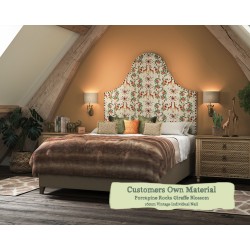 Euro King Headboard Rum Porcupine Rocks Giraffe Blossom 16mm Vintage Individual Nail