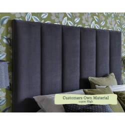 Euro King Headboard Taransay Customers Own Material 115cm High
