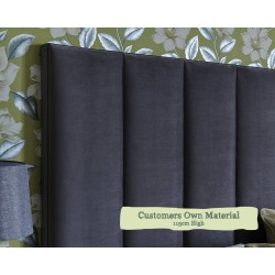 Euro King Headboard Taransay Customers Own Material 115cm High