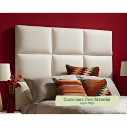 Euro King Headboard Skye Customers Own Material 115cm High