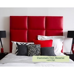 Euro King Headboard Skye Customers Own Material 115cm High