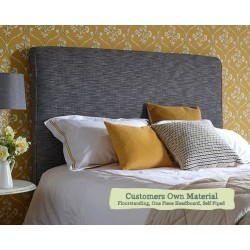 Euro King Headboard Sanday Customers Own Material One Piece Headboard Self Piped