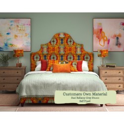 Euro King Bed Samson Susi Bellamy Grey Stucco Self Piped