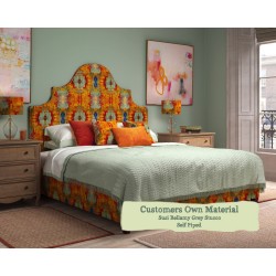 Euro King Bed Samson Susi Bellamy Grey Stucco Self Piped
