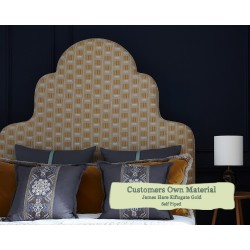 Euro King Bed Eigg James Hare Kiftsgate Gold Self Piped