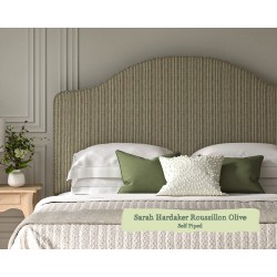 Euro King Bed Barra Sarah Hardaker Roussillon Olive Self Piped