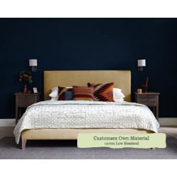 Euro King Grand Bed Arran Customers Own Material 127cm Low Headend 6ins Legs