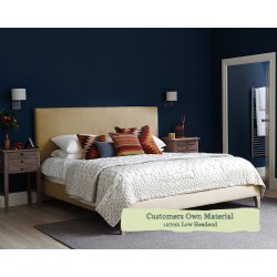 Euro King Grand Bed Arran Customers Own Material 127cm Low Headend 6ins Legs