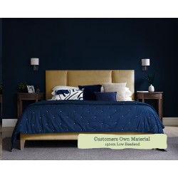 Euro King Grand Bed Tiree Customers Own Material 150cm Low Headend 6ins Leg