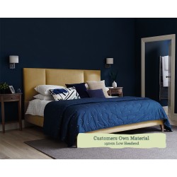 Euro King Grand Bed Tiree Customers Own Material 150cm Low Headend 6ins Leg