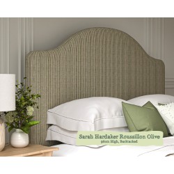 Kingsize Headboard Barra Sarah Hardaker Roussillon Olive 96cm Height Back Tacked Edge