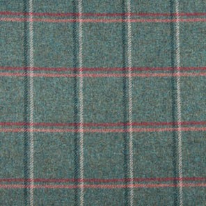 Wool Check Teal Swatch