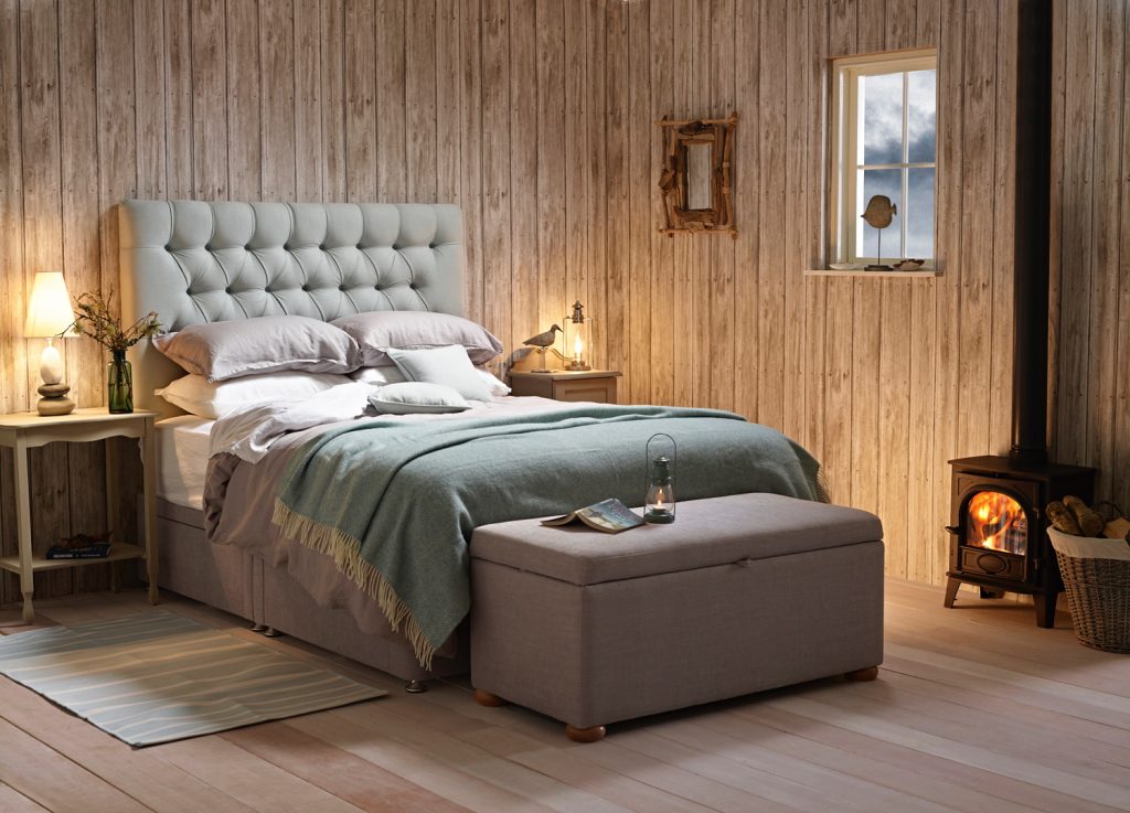 Pure Cotton Buttoned Headboard