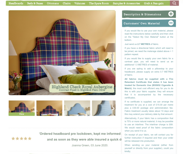 Use your own material on a headboard The Headboard Bedroom