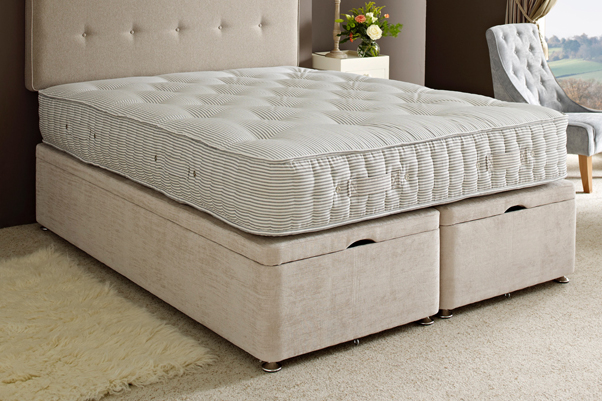 The practical and easy lifting Alderney Ottoman Bed with gas struts for ease of use