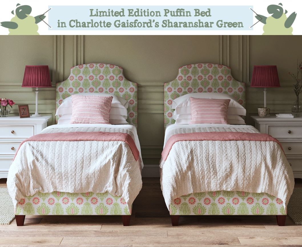 Puffin Twin Beds in Charlotte Gaisford Sharanshar Green