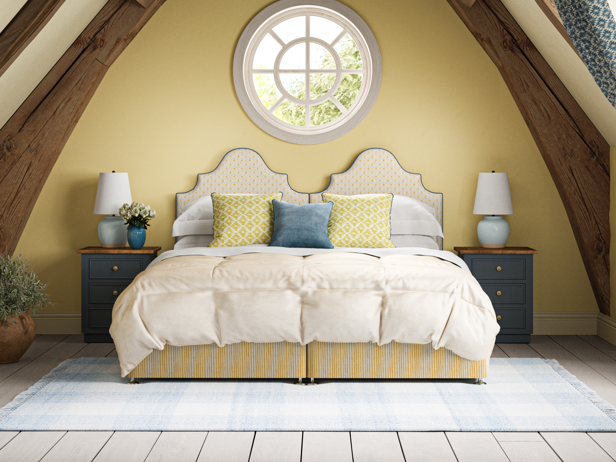 Puffin Twin Beds in Charlotte Gaisford Sharanshar Green