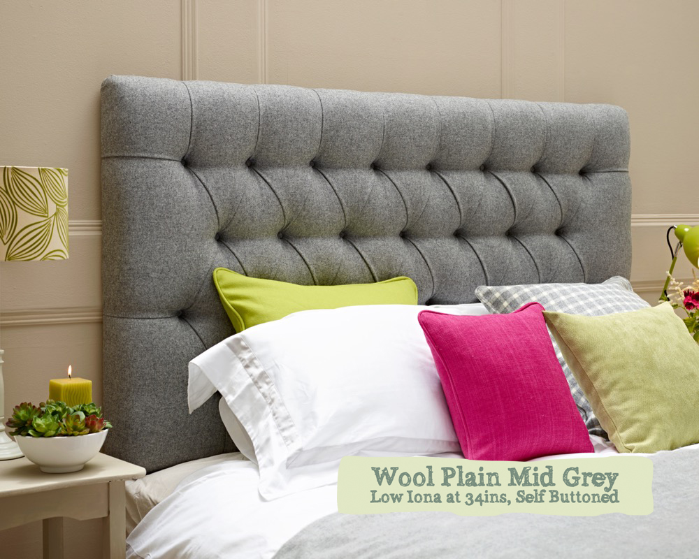 Iona Headboard on Farrow and Ball Oxford Stone