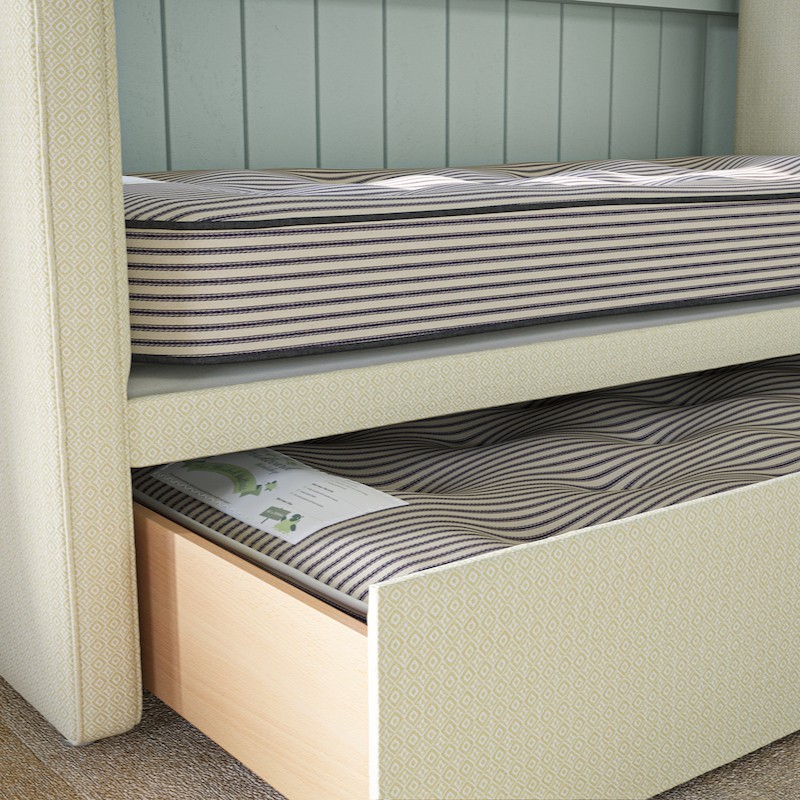 With drawer + bottom mattress